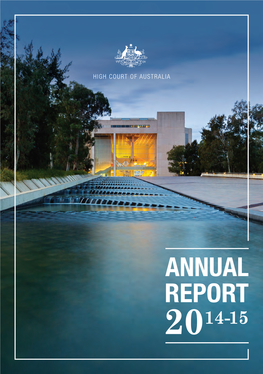 ANNUAL REPORT 2014-15 © High Court of Australia 2015