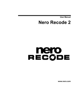 Nero Recode 2