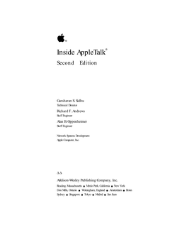 Inside Appletalk¨ Second Edition