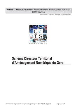 Schéma Directeur Territorial D'aménagement Numérique Du Gers