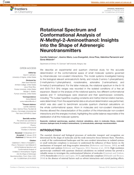 Rotational Spectrum and Conformational Analysis of N-Methyl-2-Aminoethanol: Insights Into the Shape of Adrenergic Neurotransmitters