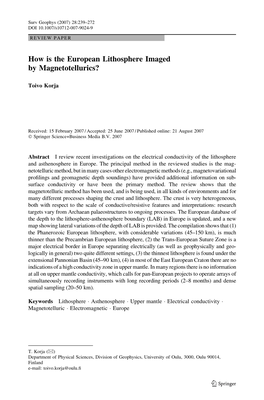 How Is the European Lithosphere Imaged by Magnetotellurics?