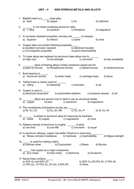 4 Non Ferrous Metals and Alloys 1