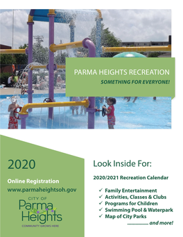 Parma Heights Recreation Something for Everyone!