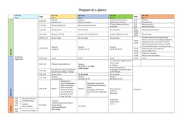 Program at a Glance