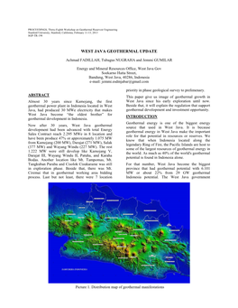 West Java Geothermal Update