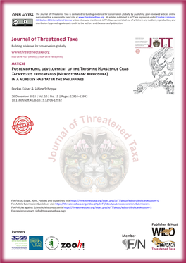 Journal of Threatened Taxa