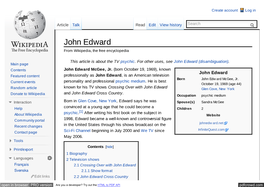 John Edward from Wikipedia, the Free Encyclopedia