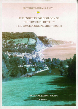 Thee Gi Eeringgeologyof the Sidmouth District 1 : 50 000