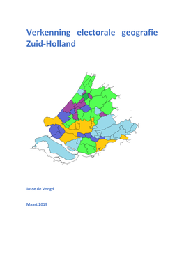 Verkenning Electorale Geografie Zuid-Holland