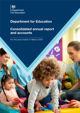 Dfe Consolidated Annual Report and Accounts 2019–20