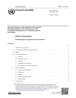 General Assembly Distr.: General 24 February 2021