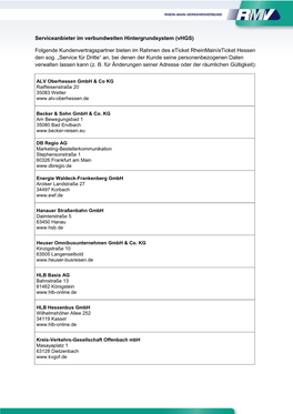 Serviceanbieter Im Verbundweiten Hintergrundsystem (Vhgs)