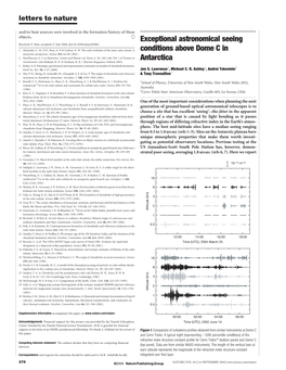 Exceptional Astronomical Seeing Conditions Above Dome C in Antarctica