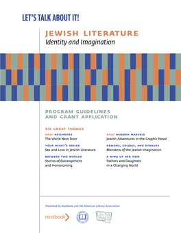 Jewish Literature Identity and Imagination