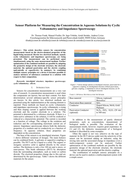 Sensor Platform for Measuring the Concentration in Aqueous Solutions by Cyclic Voltammetry and Impedance Spectroscopy