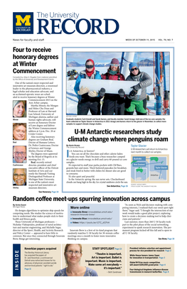 U-M Antarctic Researchers Study Climate Change Where Penguins Roam