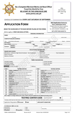 Application Forms To