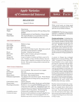 Apple Varieties of Commercial Interest 11 ABTI.E FACTS