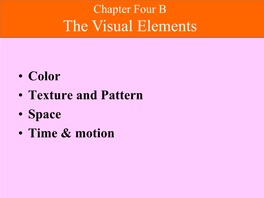 The Visual Elements