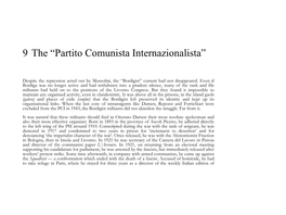 9 the “Partito Comunista Internazionalista”