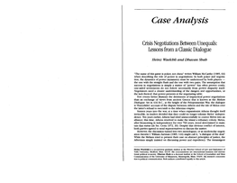 Case Analysis