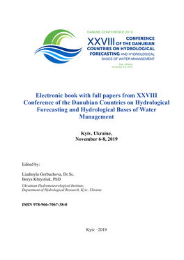 Electronic Book with Full Papers from XXVIIІ Conference of the Danubian Countries on Hydrological Forecasting and Hydrological Bases of Water Management