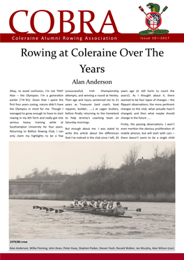 Rowing at Coleraine Over the Years Alan Anderson