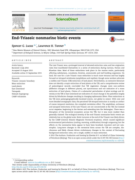 End-Triassic Nonmarine Biotic Events