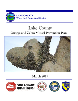 Quagga and Zebra Mussel Prevention Plan March 2019