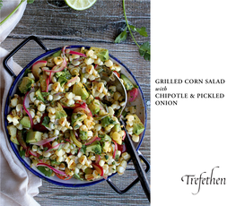 GRILLED CORN SALAD with CHIPOTLE & PICKLED ONION