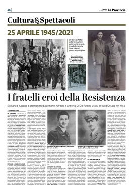 I Fratelli Eroi Della Resistenza