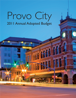 Provo Annual Budget Cover