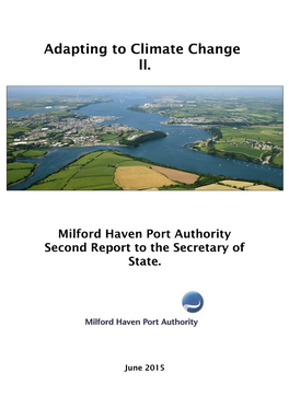 MHPA Climate Change Adaptation Report to Defra