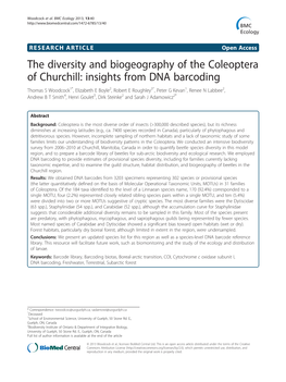 Insights from DNA Barcoding