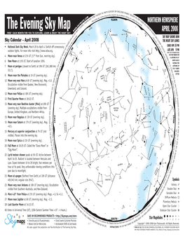 The Evening Sky Map 28 = UT – 4 Hours.) Time Eastern Summer (UT)