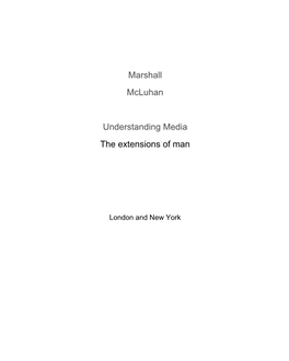 Marshall Mcluhan