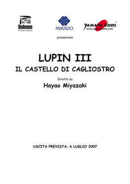 Lupin Iii Il Castello Di Cagliostro