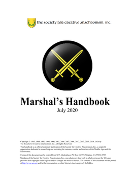 Marshal's Handbook
