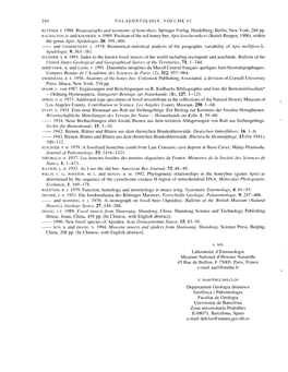 RUTTNER, F. 1988. Biogeography and Taxonomy of Honeybees