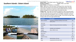 Southern Islands : Sisters Island