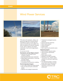 Wind Power Services