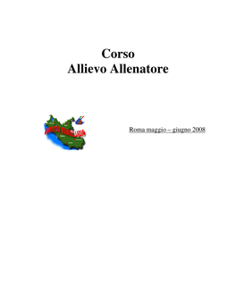 Corso Allievo Allenatore