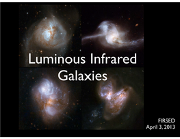 Luminous Infrared Galaxies