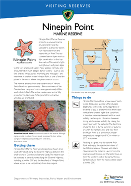 Ninepin Point MARINE RESERVE Ninepin Point Marine Reserve Protects an Unusual Marine