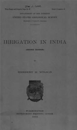 Irrigation in India