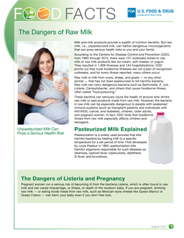 The Dangers of Raw Milk