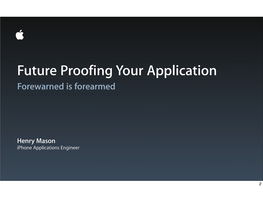 130 Future-Proofing Your App V4 DDF