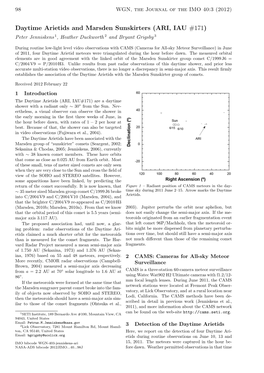 JIMO Paper on the Daytime Arietids and Marsden Sunskirters (ARI, IAU#171)
