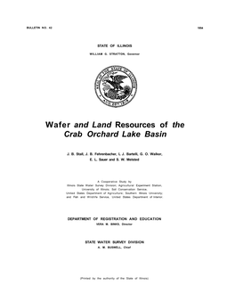 Water and Land Resources of the Crab Orchard Lake Basin